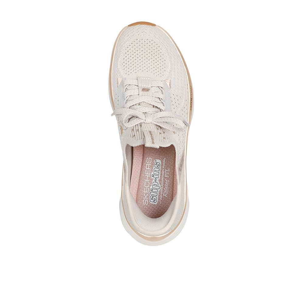 Turnschuh DAMEN Skechers Slip-ins D'lux Vapor Mesh BEIGE 3/5