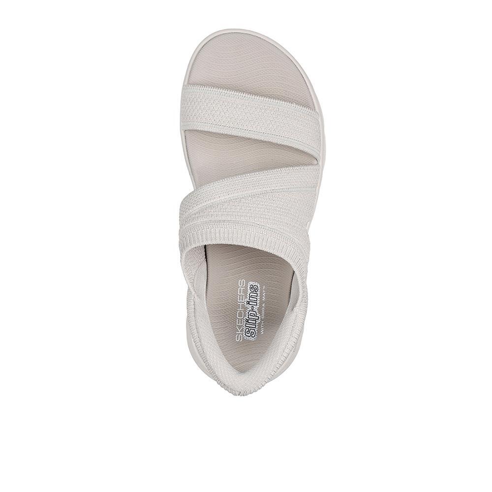 Sandalias Skechers Mujer Go Walk Flex Sandal - Enticing Beige 3/5