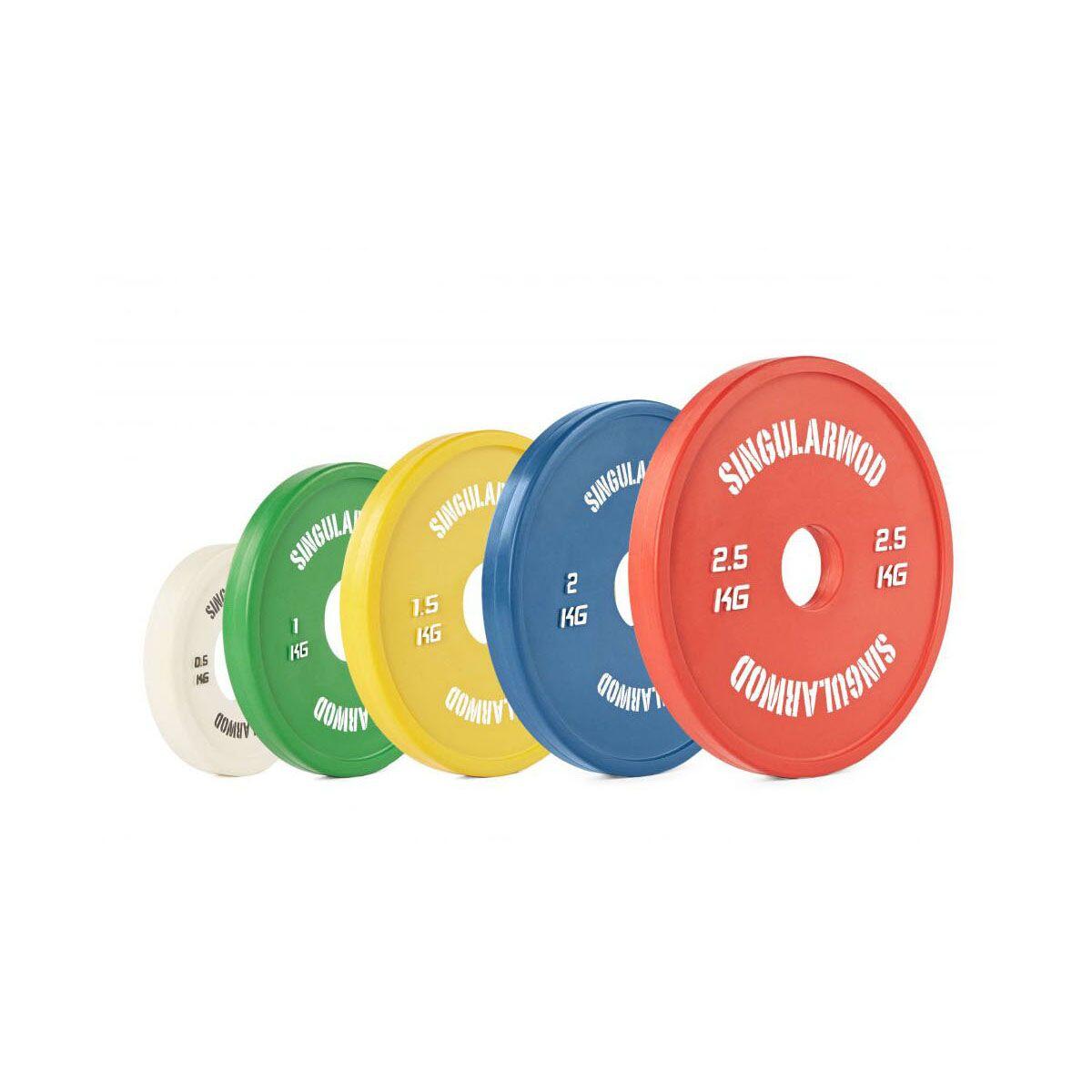 Disco De Caucho Para Entrenamiento Funcional 1,5 Kg Amarillo 2/3