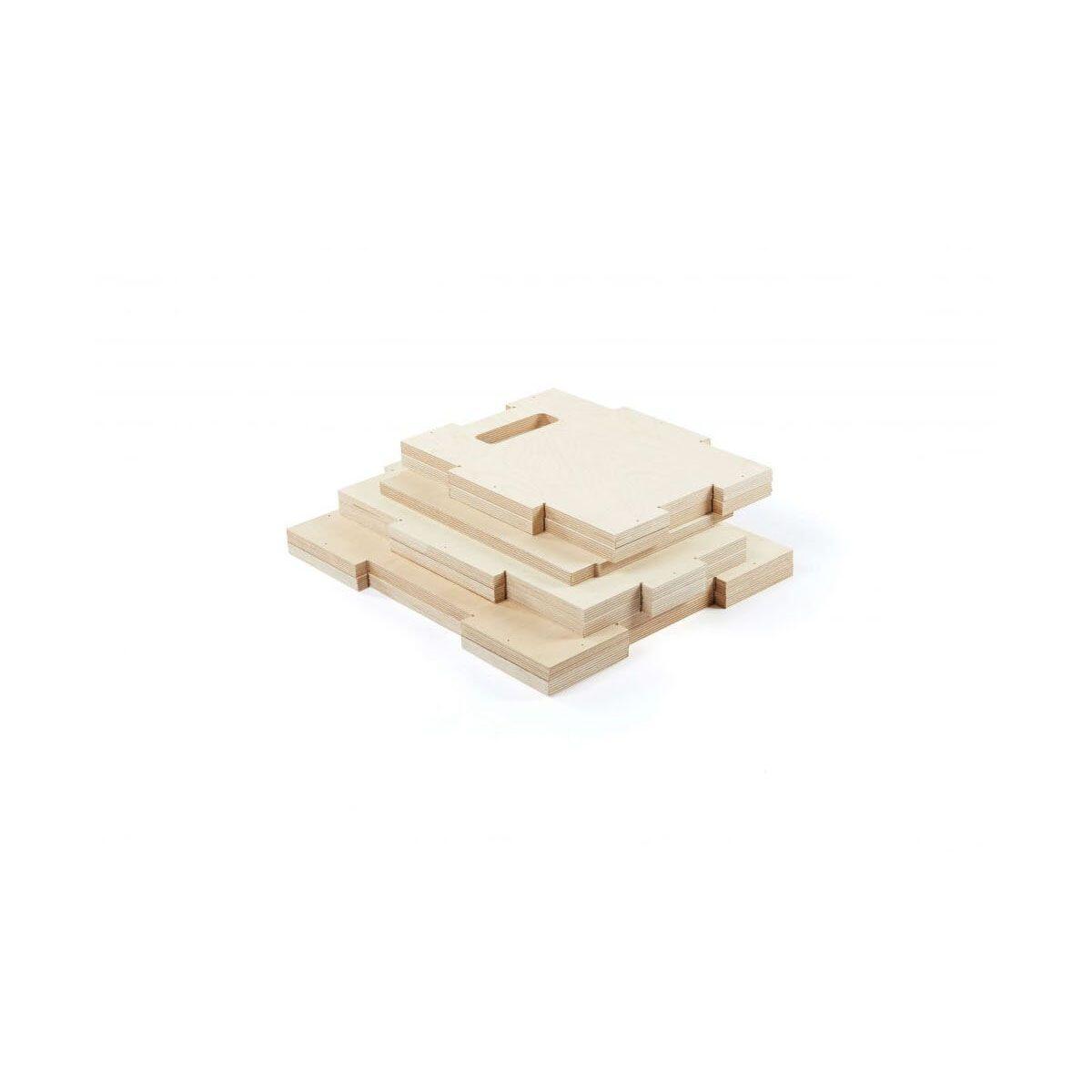 Cajón Pliométrico Pequeño Eucalipto (40x30x50 Cm) Jump Box 2/3