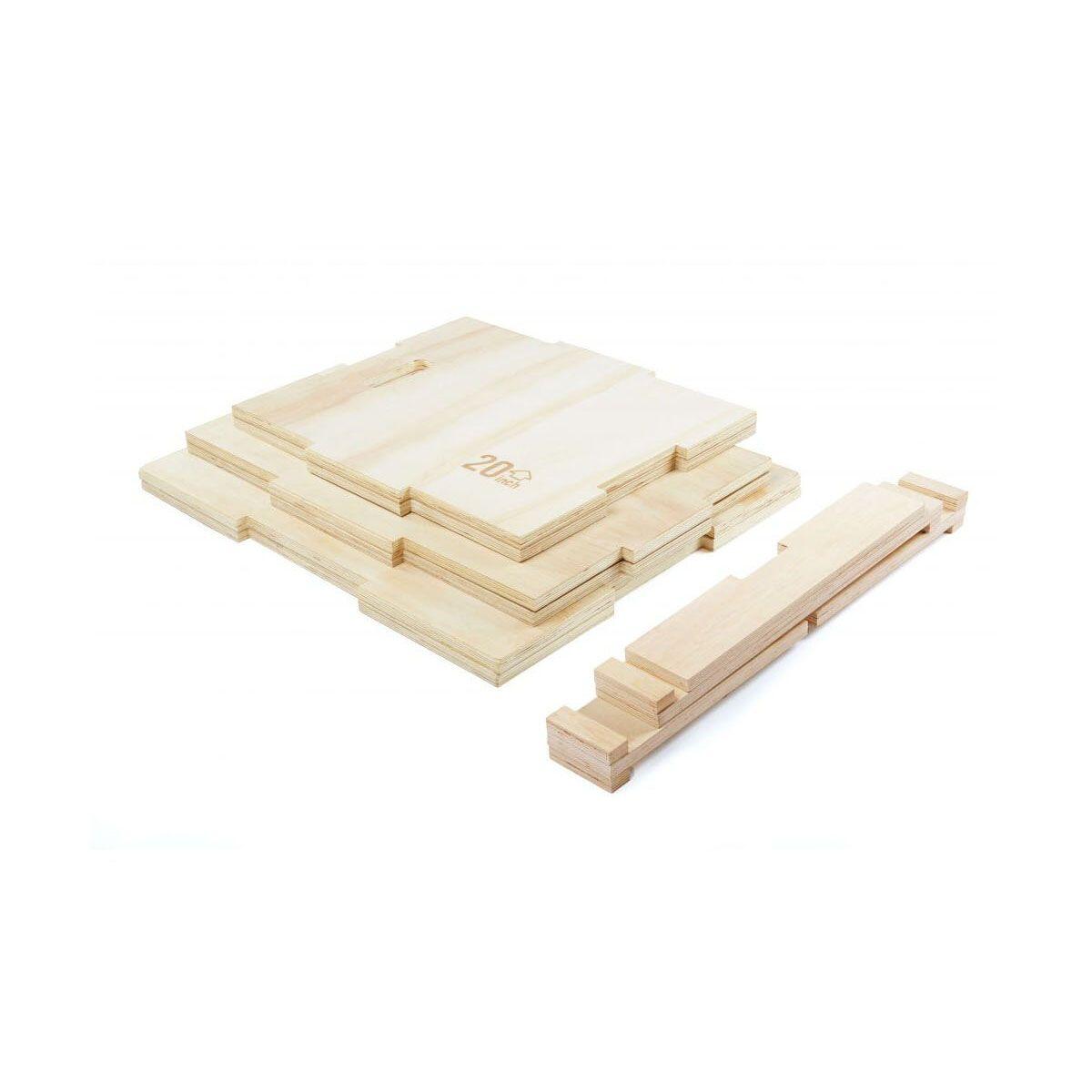 Cajón Pliométrico Eucalipto (61x51x76 Cm) Jump Box Pliometrico 2/3
