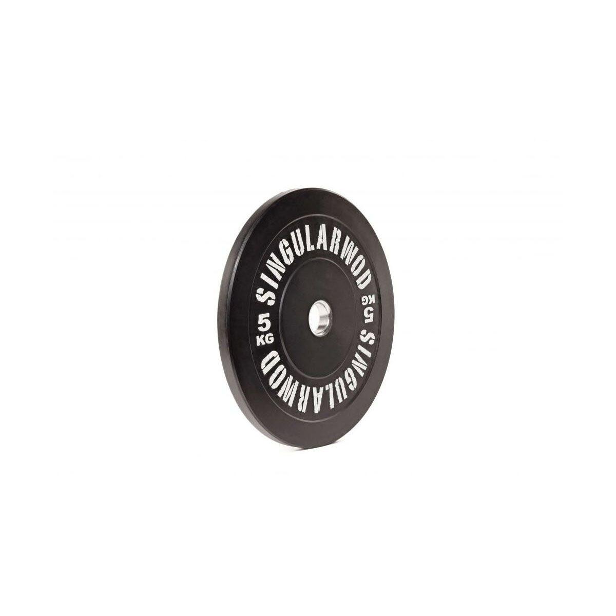 Disco De Caucho Para Entrenamiento Funcional 5 Kg Negro 1/4