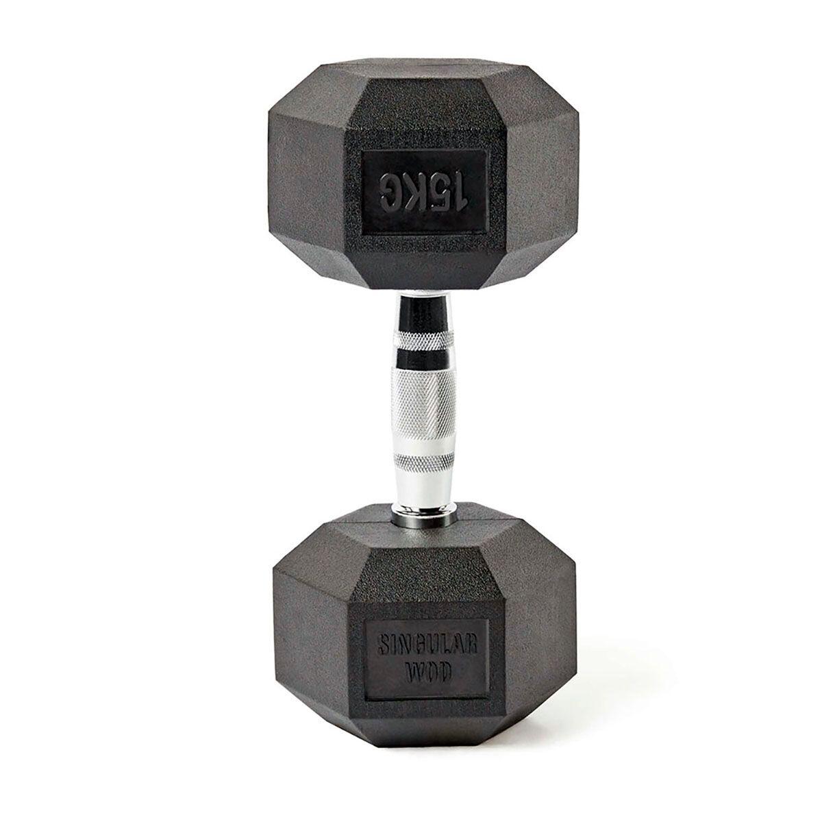 SINGULAR WOD Mancuerna Hexagonal Individual Cross Training de SingularWod