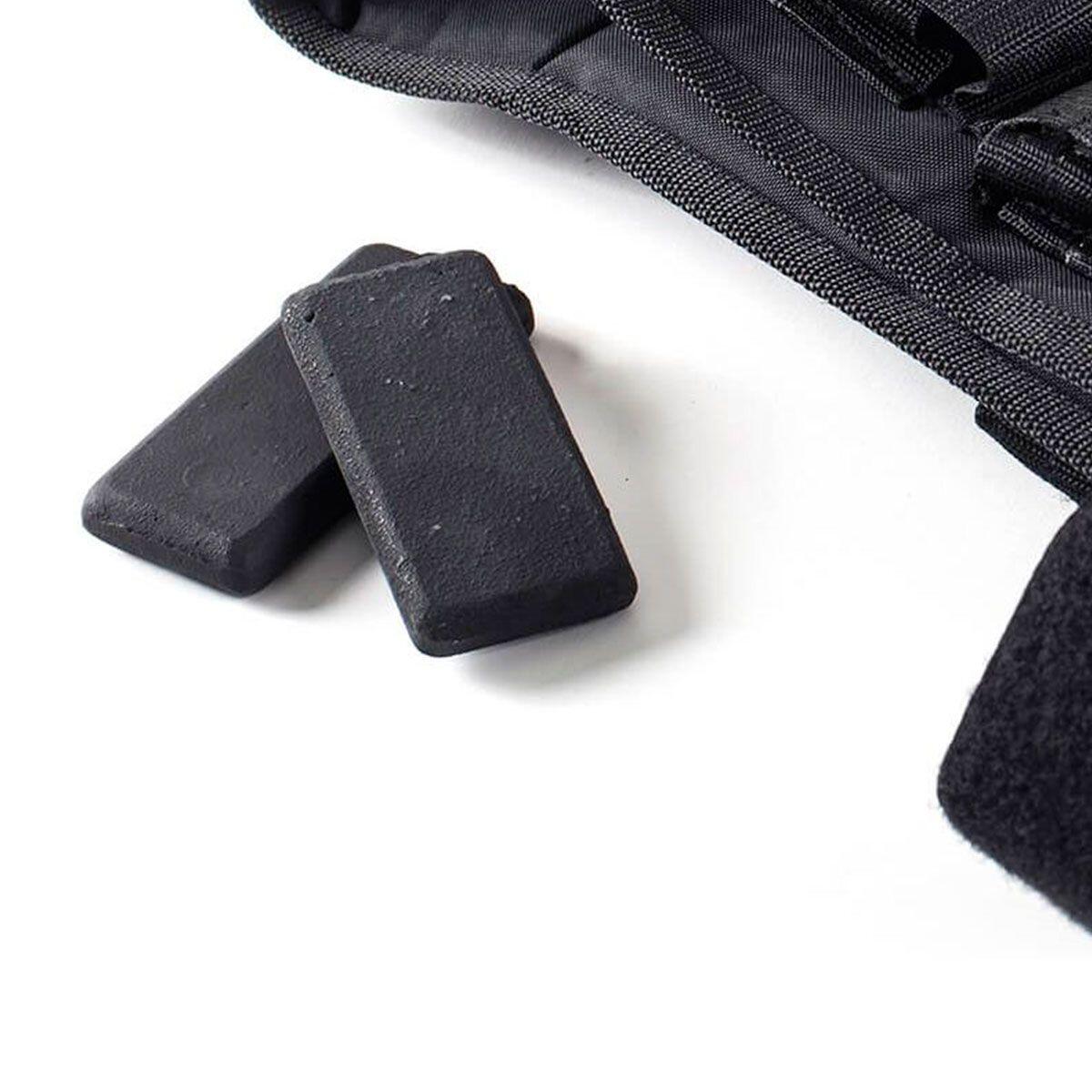 SINGULAR WOD PACK LASTRES PARA CHALECO SINGULAR WOD 5 KG NEGRO (10 PLACAS 500 gr)