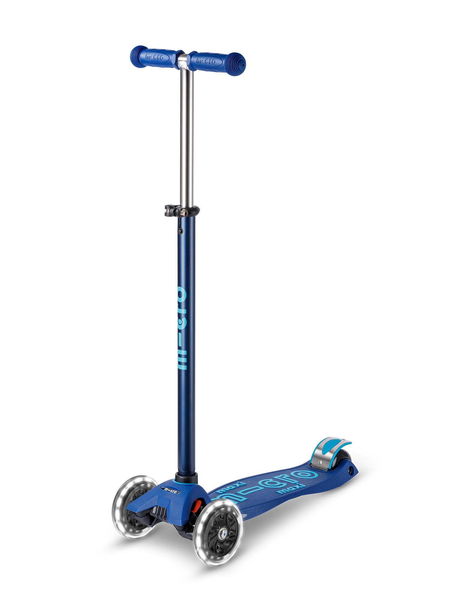 Trotinete infantil micro maxi deluxe led rosa