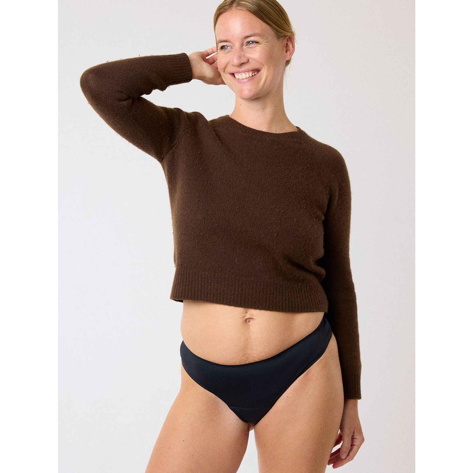 Smoon - String Menstruel Sans Couture - Flux Léger - Culotte - Noir - 36 Xs - Decathlon