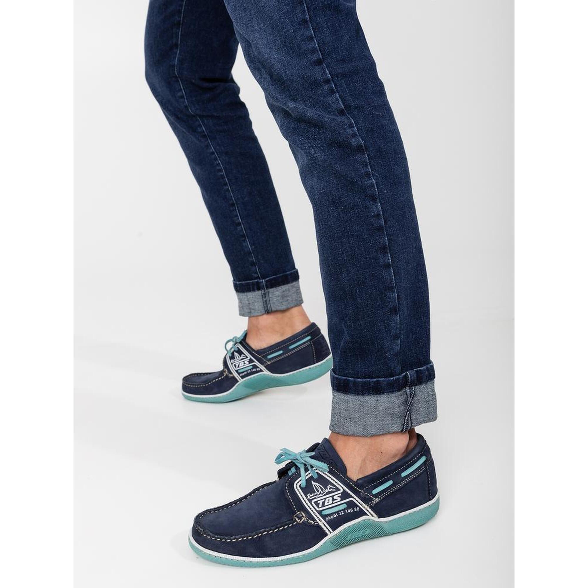 Chaussures bateau Homme - GLOBEK Navy / Tropical