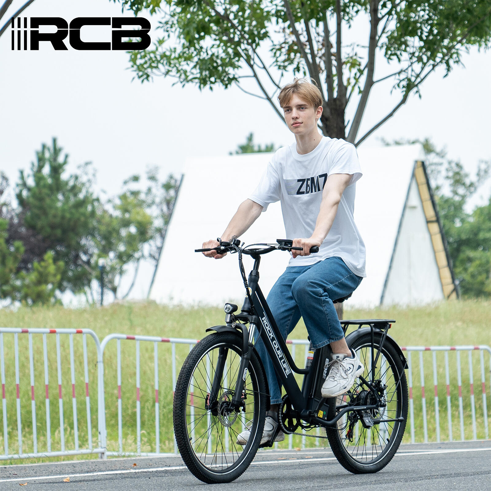 Electric City Bikes RK8S, E-bikes 26",APP,36V 10.4Ah 7/7