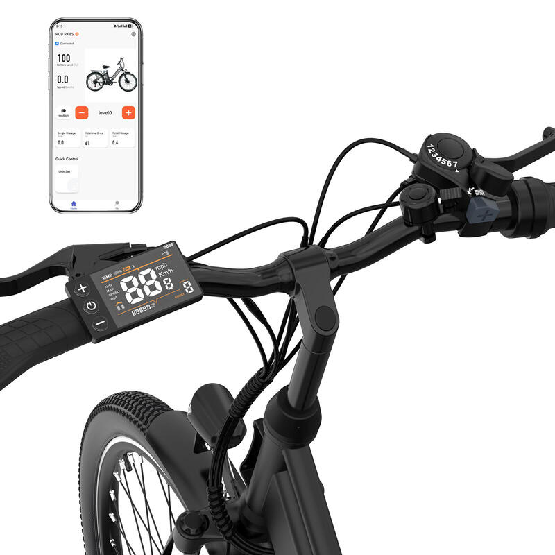 Rower elektryczny dla dorosłych 26'' E-Bike, 35-90 km, RCB - RK8S