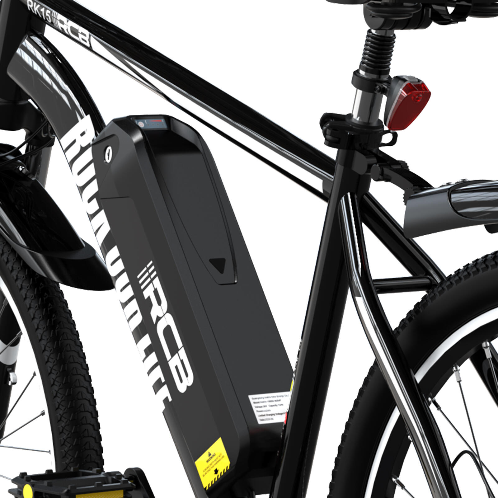 Electric City Bikes RK15, E-bikes 26",30-50 km,36V 10.4Ah 2/8