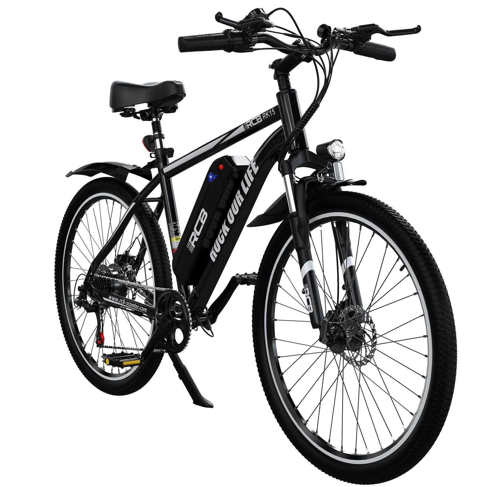 Electric City Bikes RK15, E-bikes 26",30-50 km,36V 10.4Ah 4/8