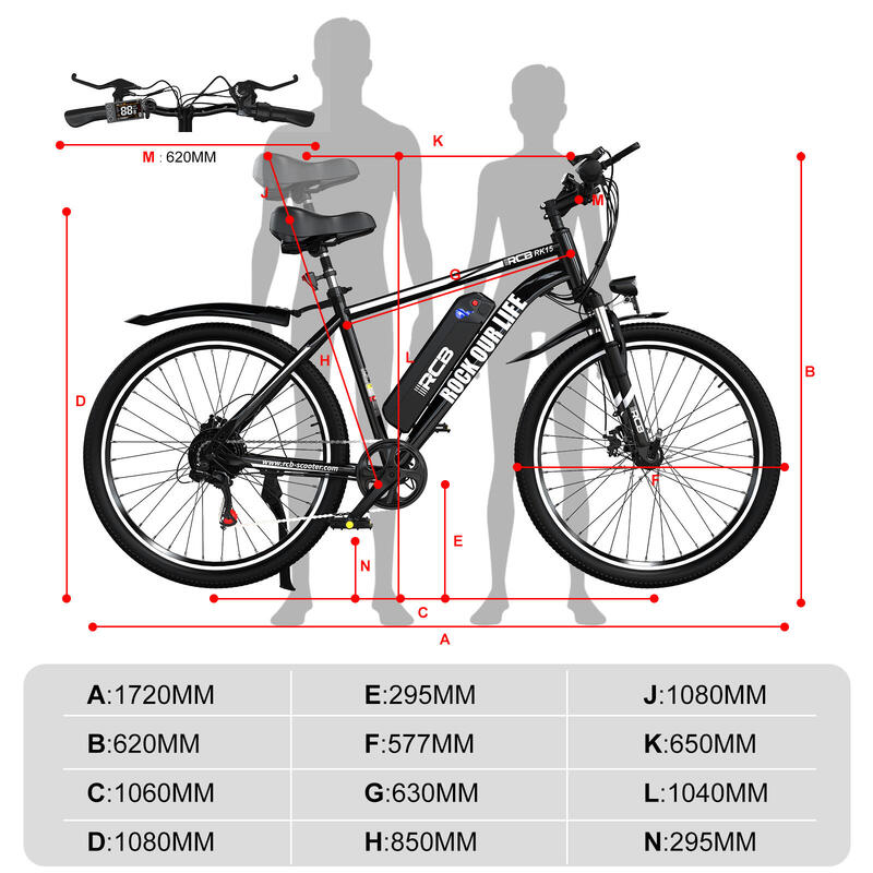 Vélo Electrique Adulte 26" EBike, 3050 km, RCBRK15 RCB Decathlon — free download