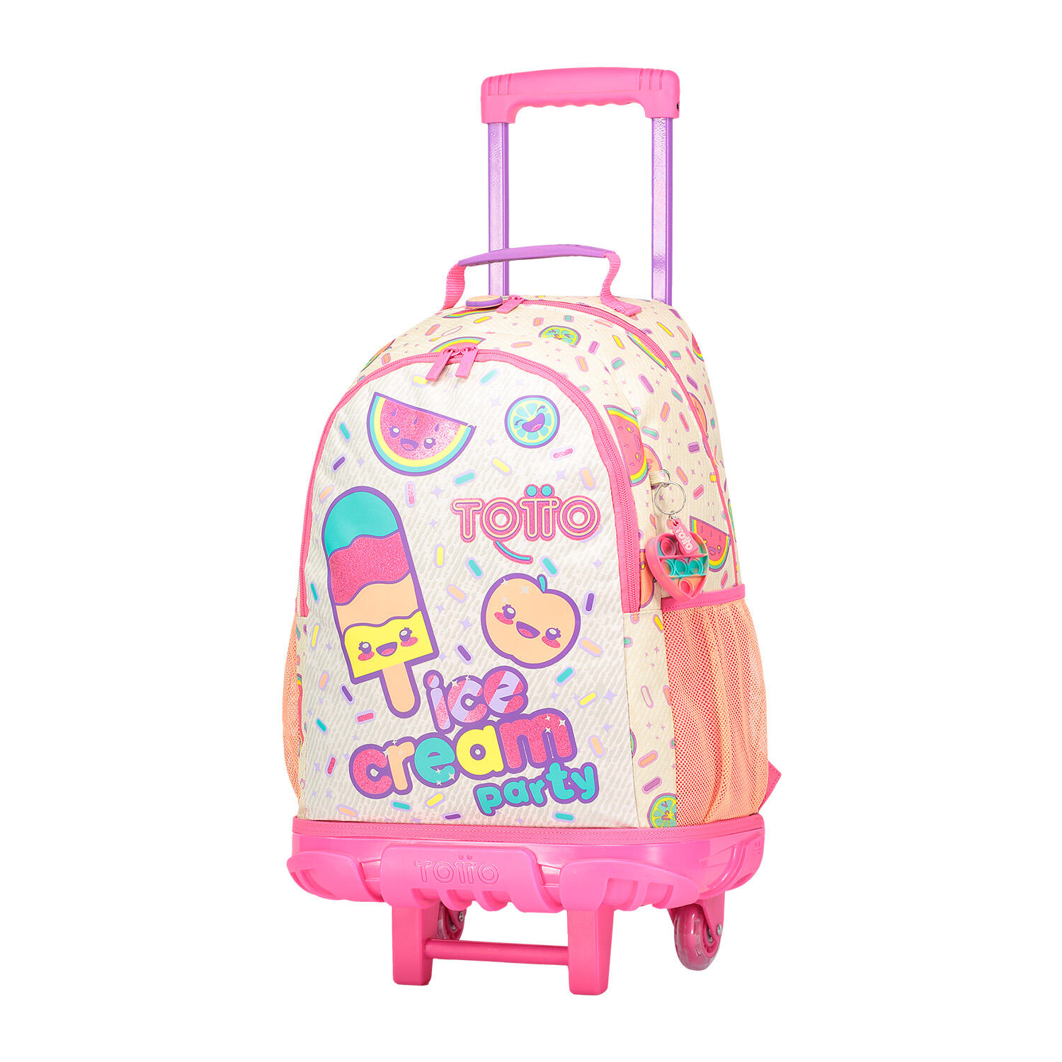 Totto Mochila infantil ruedas Ice Fruit Rosa Poliéster 31.5 x 44 x 12 cm 2/5