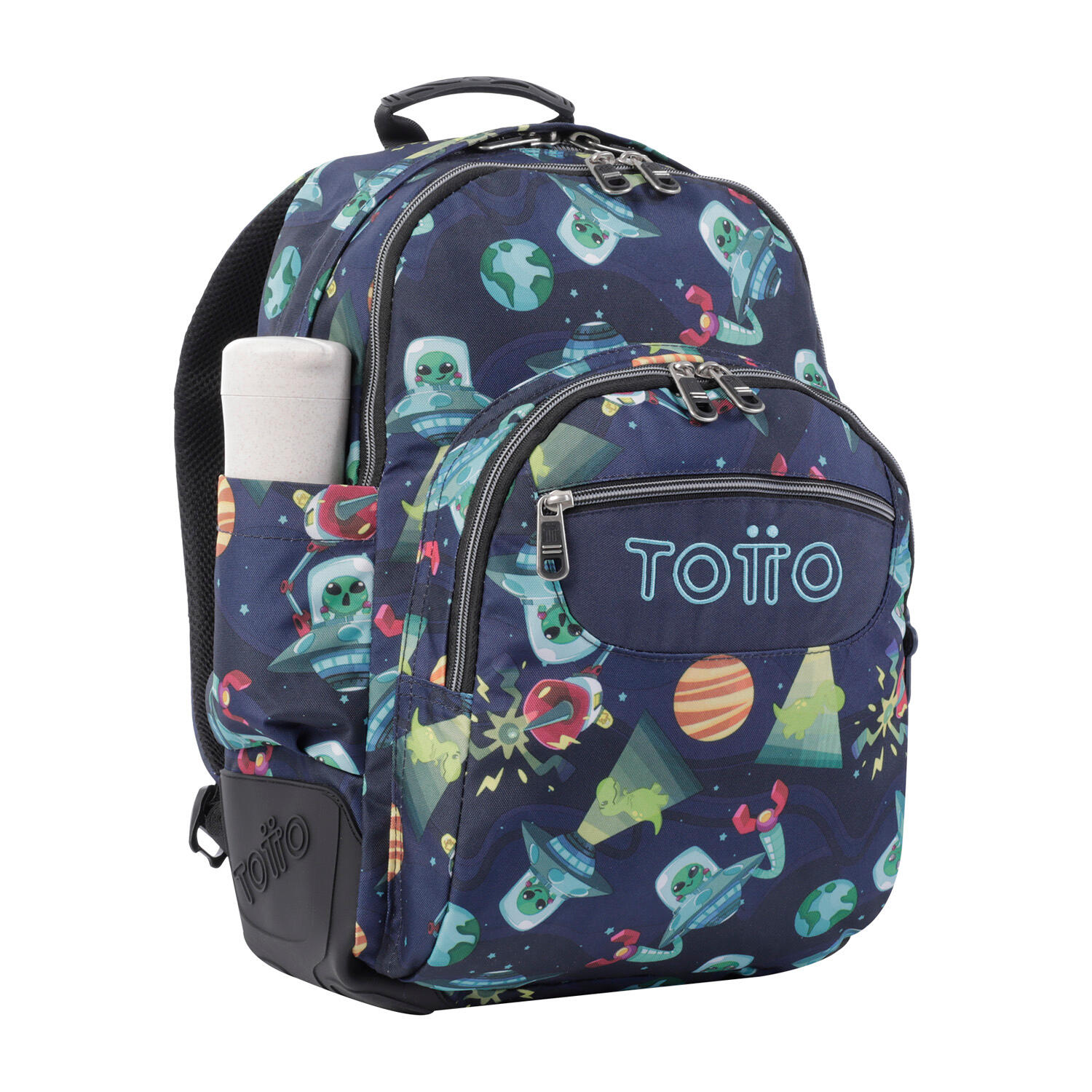 Totto Mochila escolar Crayoles Planetas y aliens Poliéster 33 x 44 x 13.5 cm 5/5