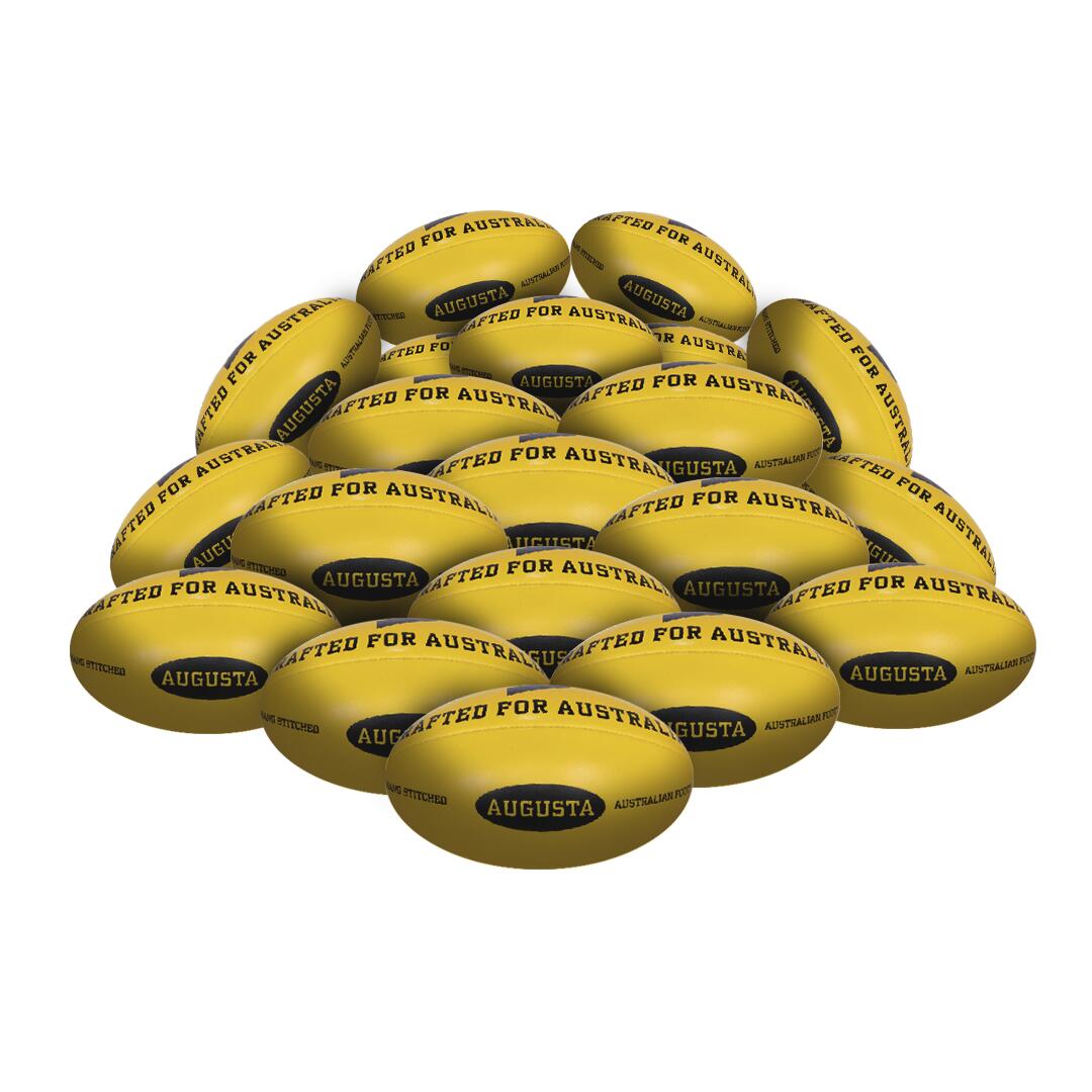 STRADIA AUGUSTA Aussie Rules Ball - Premium Synthetic Leather - PK20