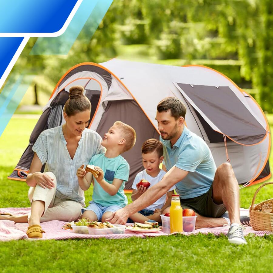 Namiot Samorozkładający Pop-Up 2 Osoby Camping 7/7