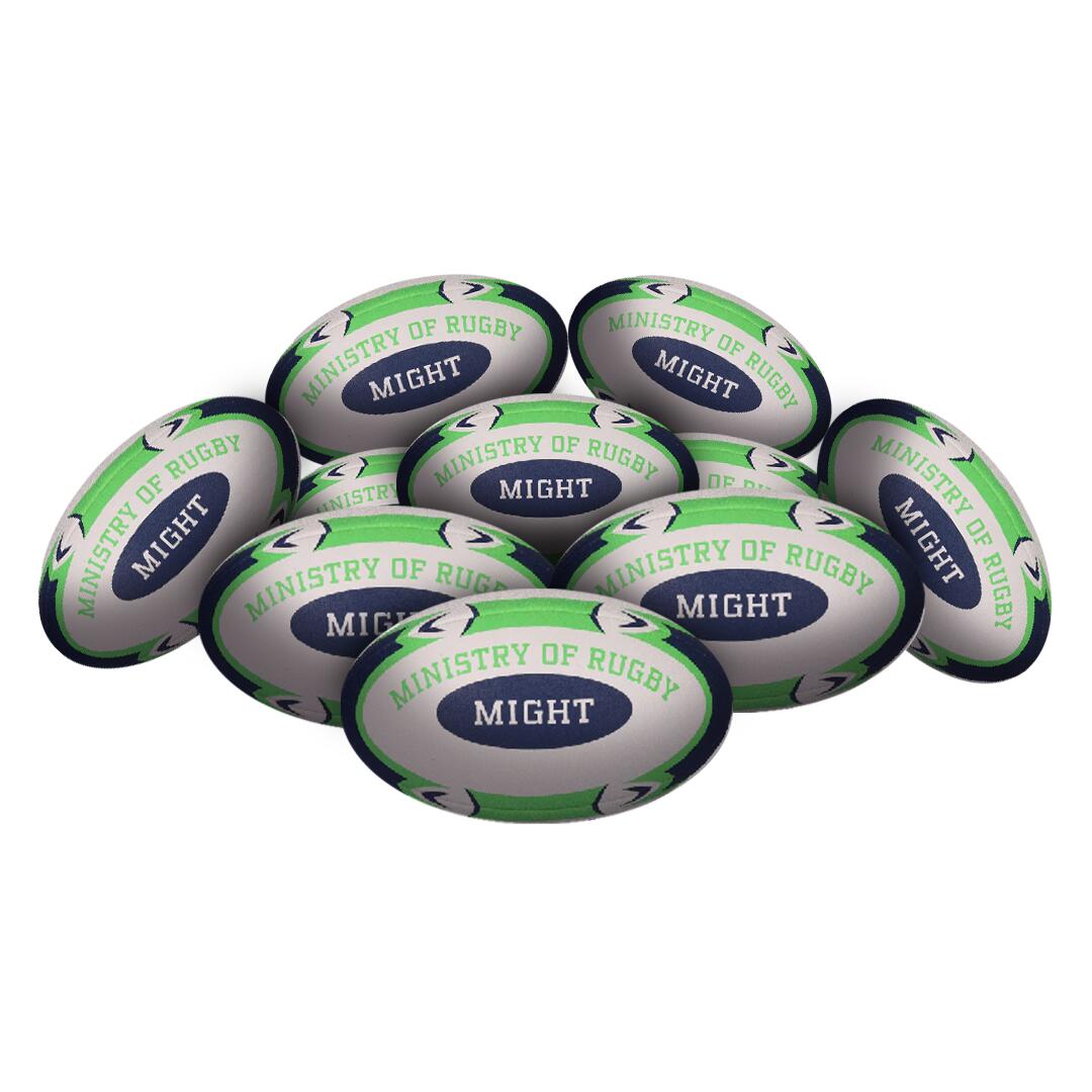 STRADIA MIGHT Rugby Union Ball - Elite Silica-Grip - PK10