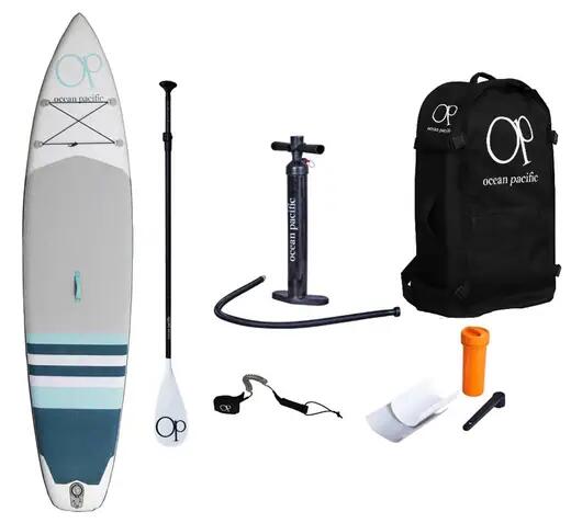 OCEAN PACIFIC Ocean Pacific Laguna Lite 11'6" SUP Board Opblaasbaar - Wit/Grijs/Teal