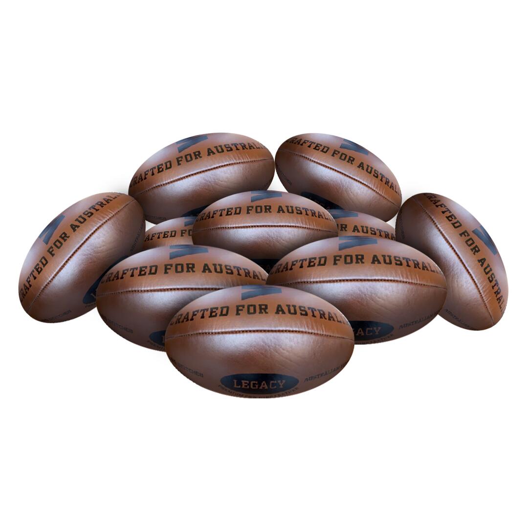 STRADIA LEGACY Rugby Union Ball - Genuine Leather - PK10