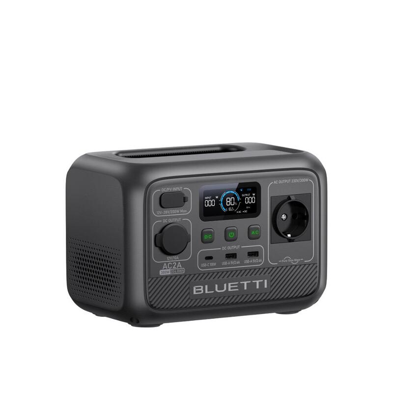Générateur Électrique Portable BLUETTI AC2A-Randonnée Camping Caravaning-300 W