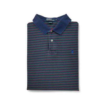 Tweedehands - korte mouw heren polo donkerblauw - als nieuw