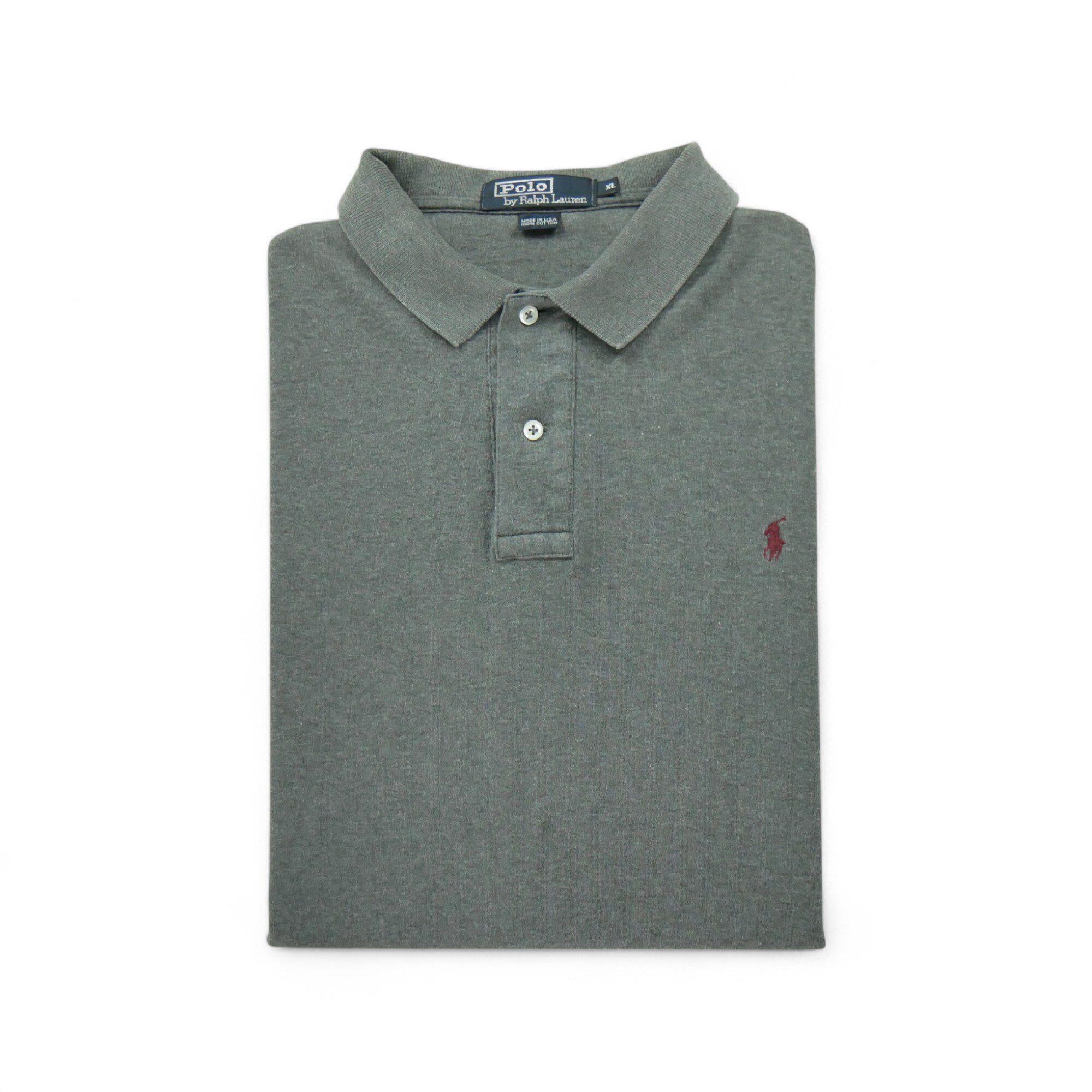 Segunda vida - camisa polo de manga curta para homem cinza - em bom estado