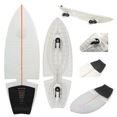 F2 Surf Waveboard Carving Board Street Surfer Skateboard Schwarz 2025
