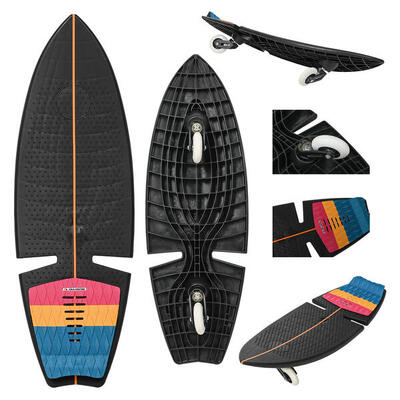 F2 Surf Waveboard Carving Board Street Surfer Skateboard Schwarz 2025