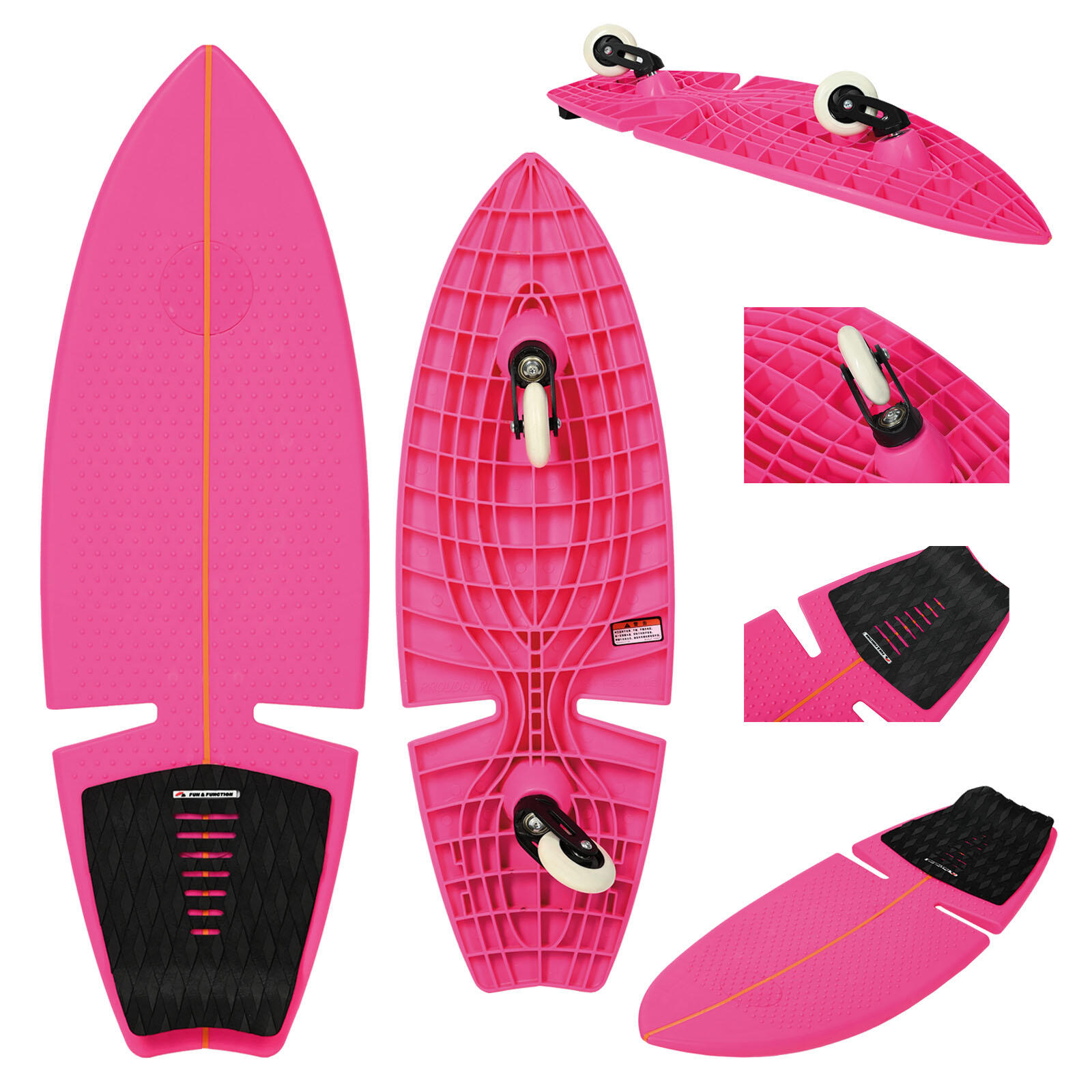 F2 F2  Surf Waveboard Carving Board Street Surfer Skateboard  Pink 2025