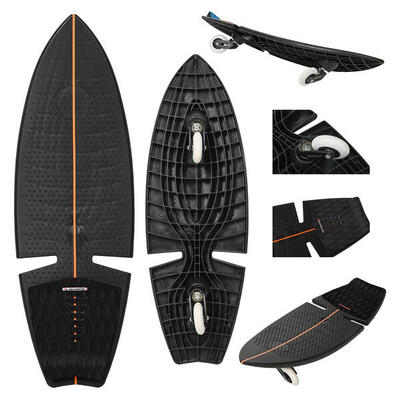 F2 Surf Waveboard Carving Board Street Surfer Skateboard Schwarz 2025