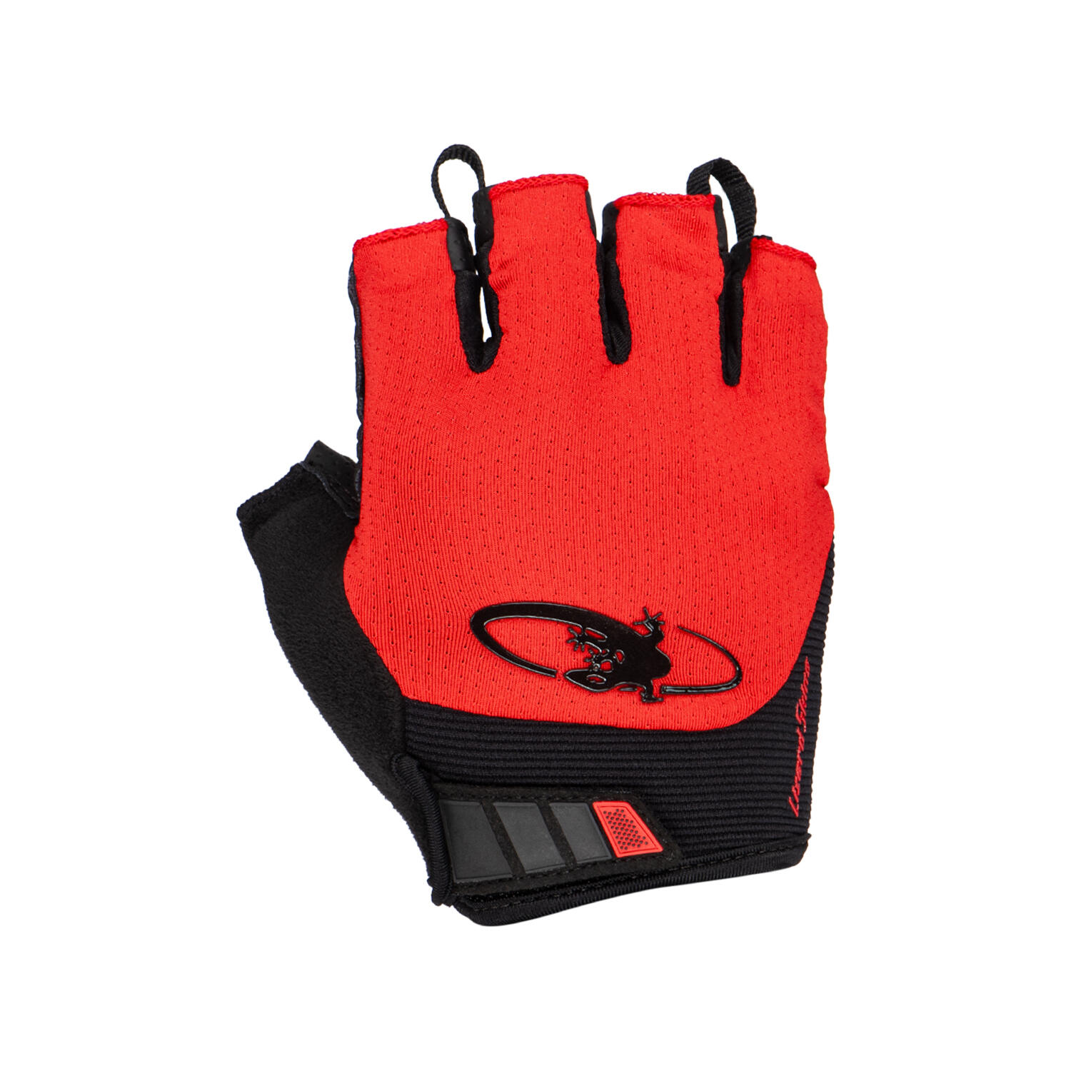 Lizard  Skins Cycling Mitts Fingerless Gloves Aramus Cadence Crimson Red 3/7