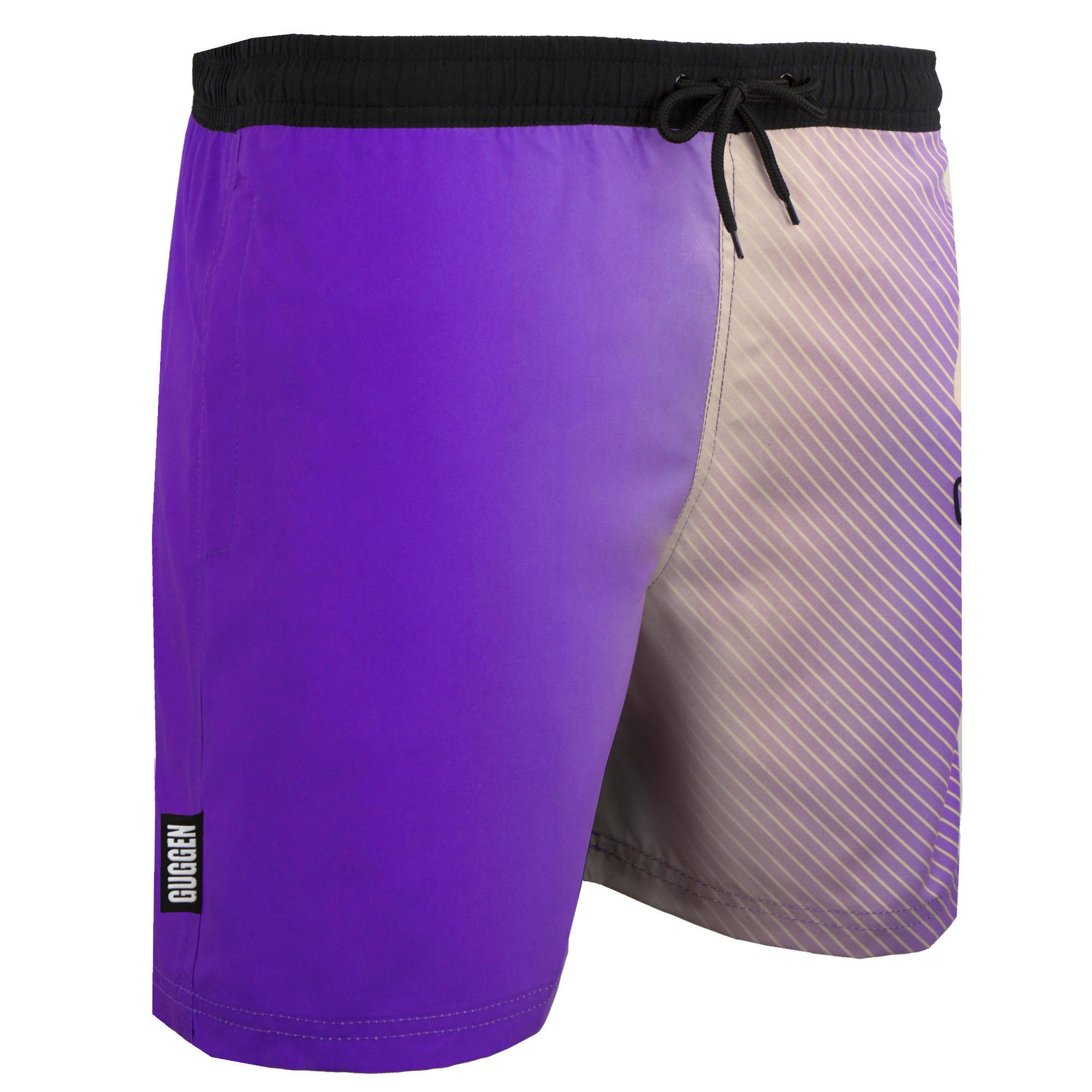 Guggen Mountain - Guggen Mountain B13 Boardshort Short Maillot De Bain Homme Avec Motif - Boardshort - Violet -  L - Decathlon