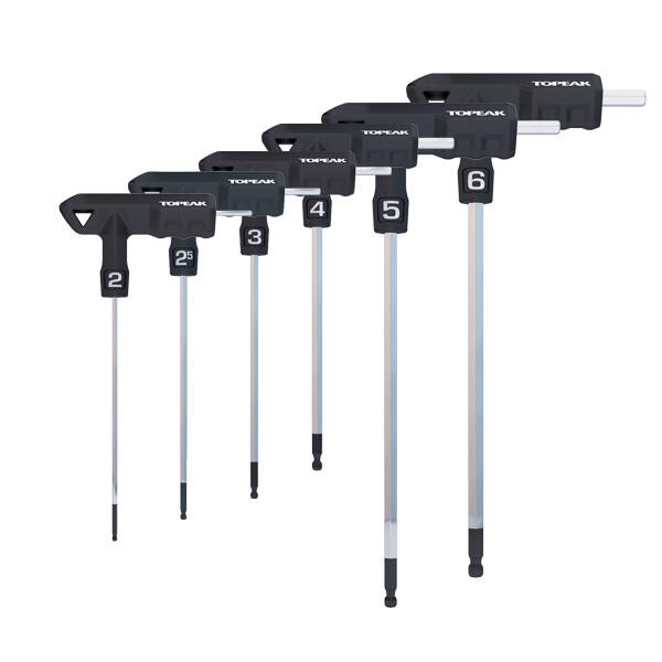Jeu de clés ergonomiques Topeak T-Handle DuoHex Wrench Set (6 clés) 7/7