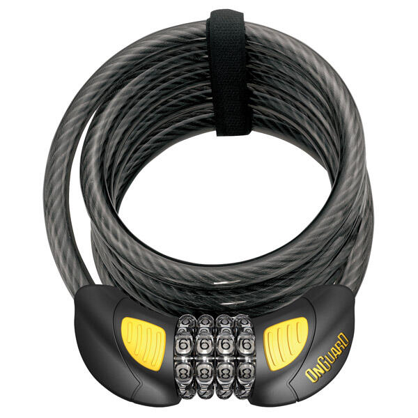 Cadeado de cabo Onguard Combo Doberman Glo-180cmx12mm 4/7
