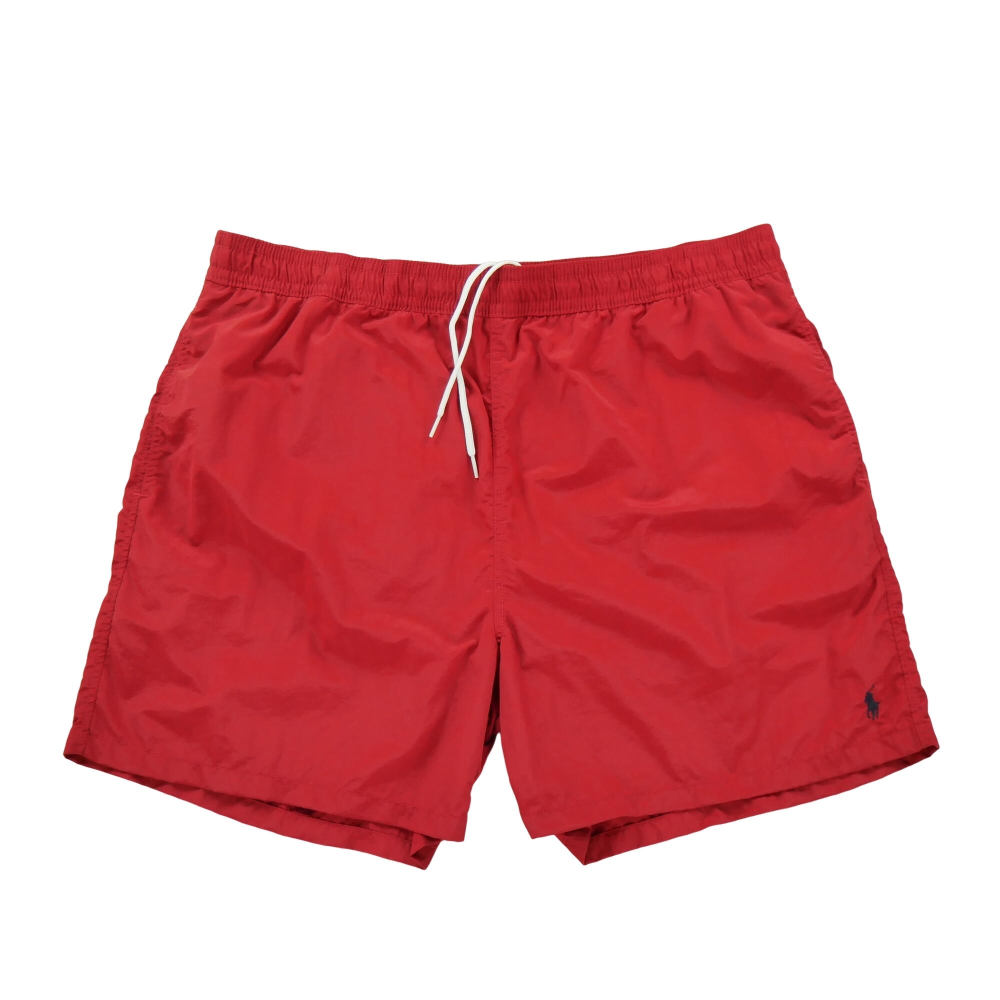 RALPH LAUREN Seconda Mano - Short da bagno rossi da uomo - Stato eccellente