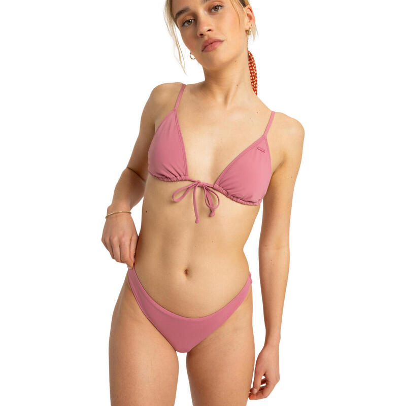 Stanik bikini typu bralette dla Kobiety BEACH CLASSICS Różowy