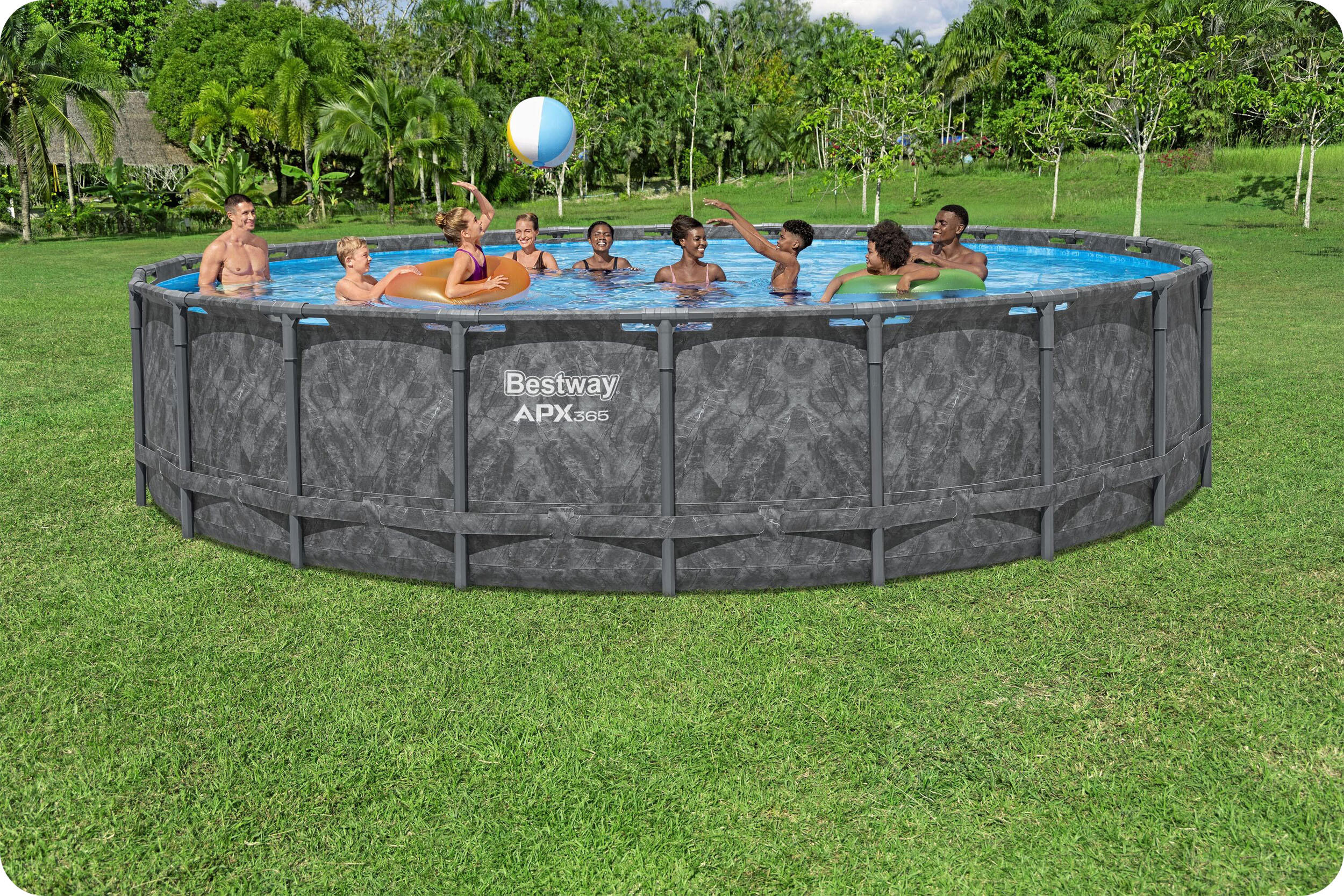Bestway Piscine hors sol - Ronde - APX 365 - 610 x 132 cm 6/7