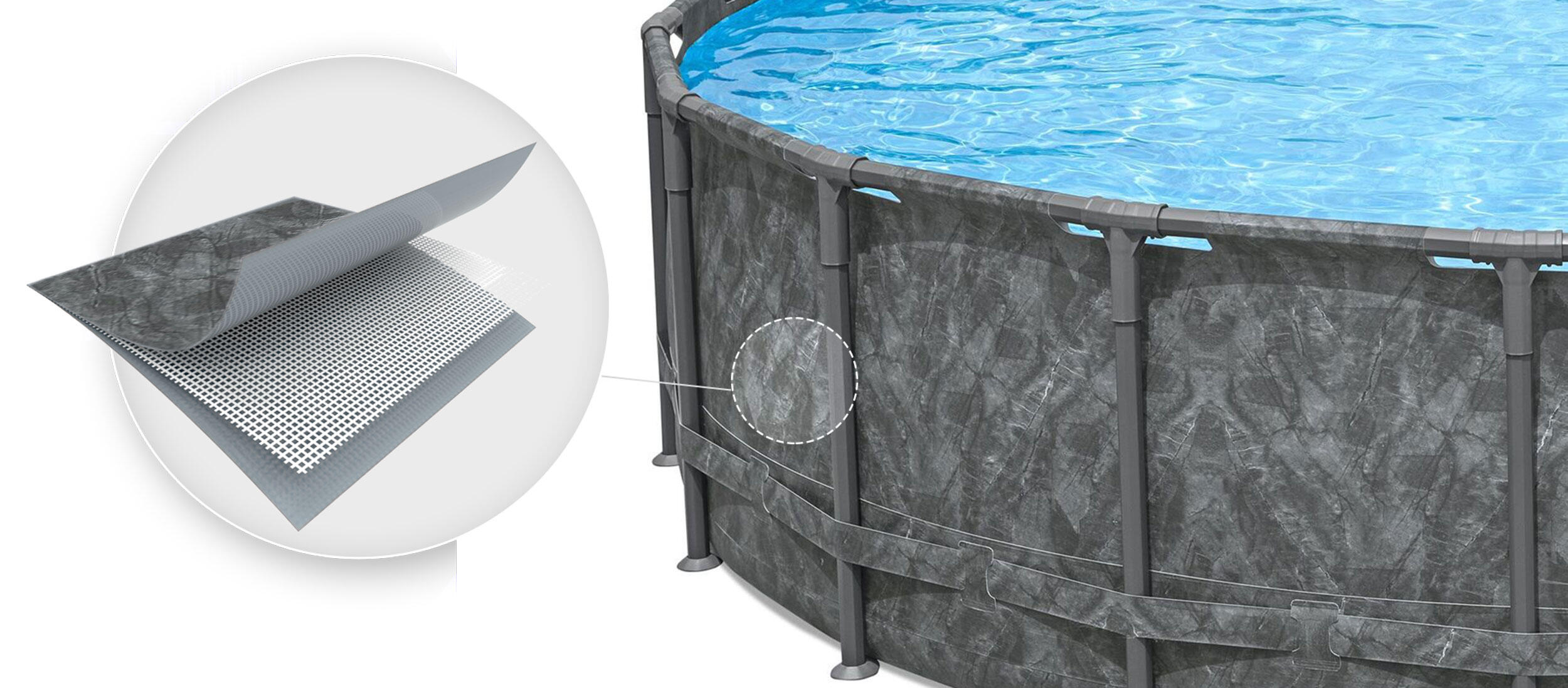 Bestway Piscine hors sol - Ronde - APX 365 - 610 x 132 cm 3/7