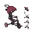 Tricycle EXPLORER 4-en-1 Évolutif & Pliable - Rouge Bordeaux