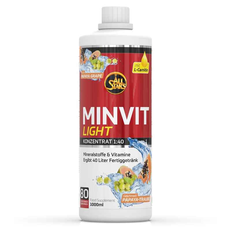 All Stars Minvit light Papaya-Traube 1000ml