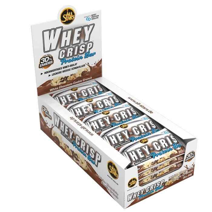 All Stars Whey-Crisp Bar White Chocolate Cookie Crunch (25 x 50g) 1250g