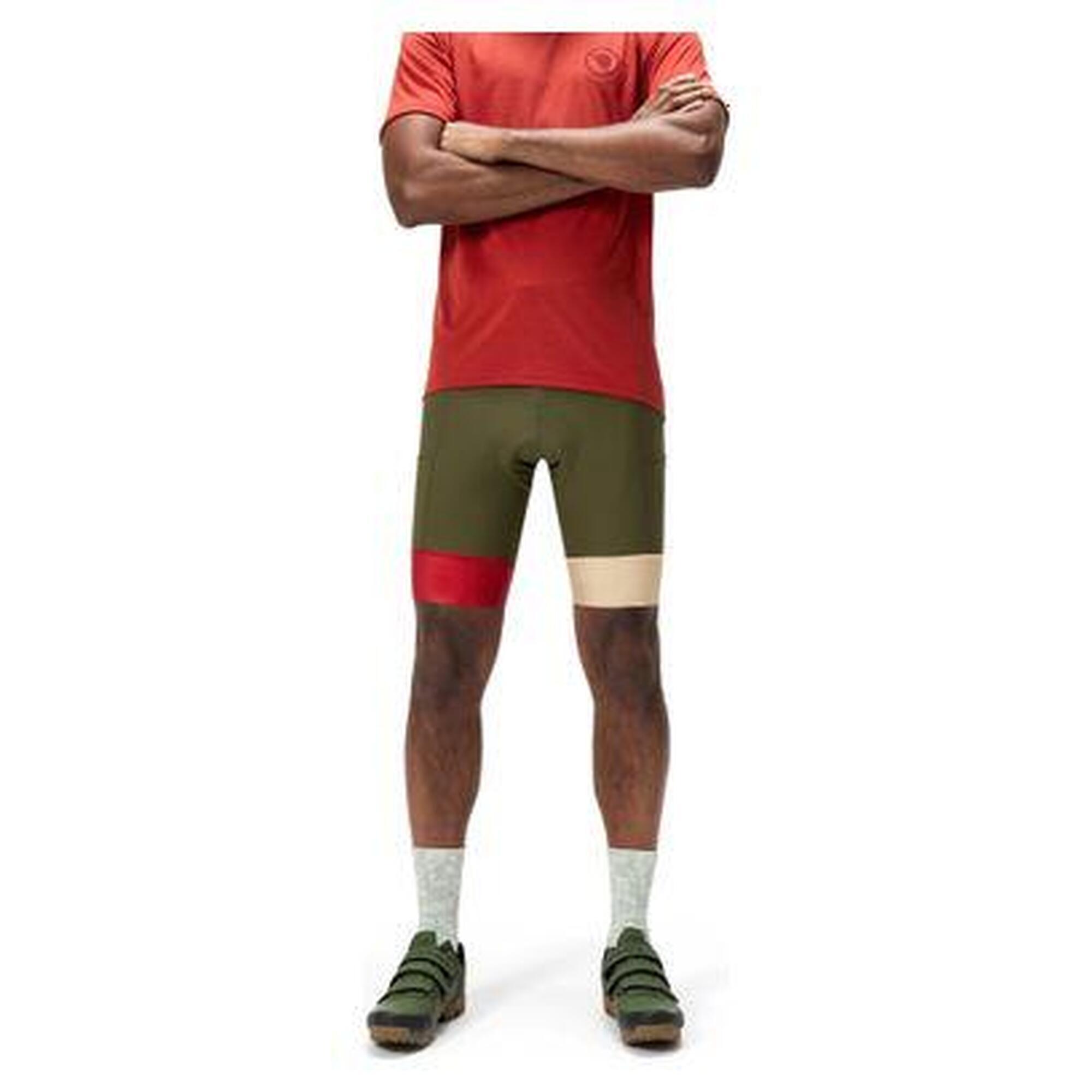 Endura - Cuissard Court Sans Bretelles Endura Loop Khaki - Short - Rose|vert - Decathlon