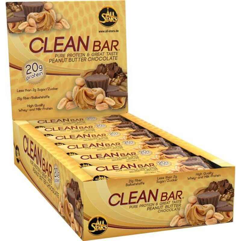 All Stars Clean Bar Peanut Butter Chocolate 18er Pack (18 x 60g) 1080g Media 1