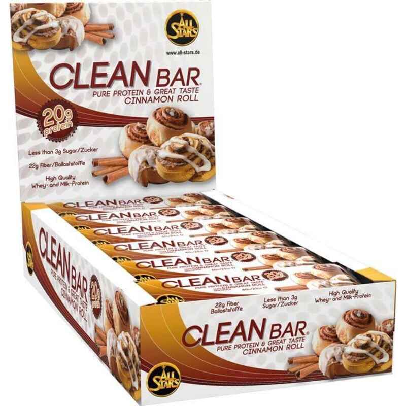 All Stars Clean Bar Cinnamon Roll 18er Pack (18 x 60g) 1080g Media 1