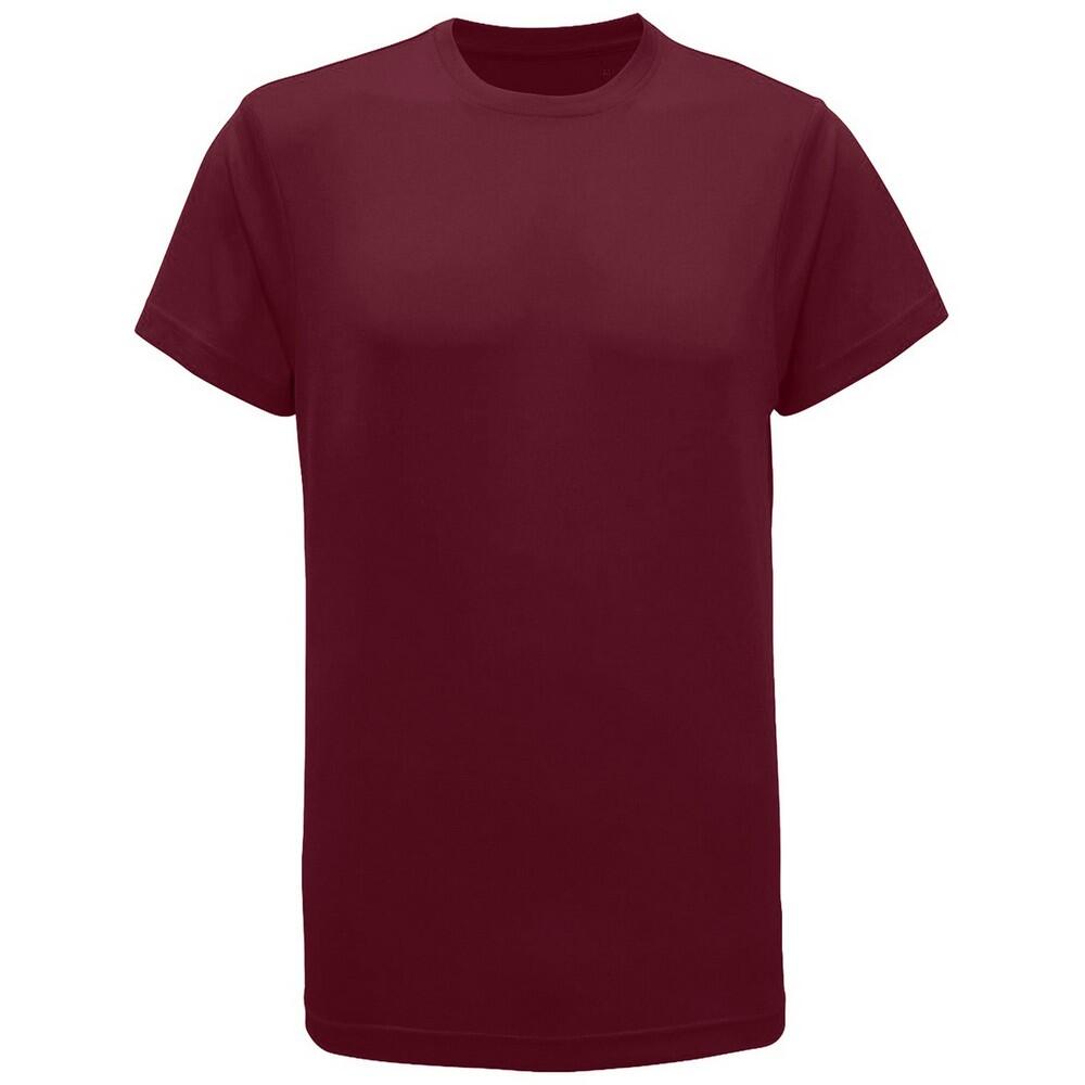 TRIDRI Tri Dri Mens Short Sleeve Lightweight Fitness TShirt (Burgundy)