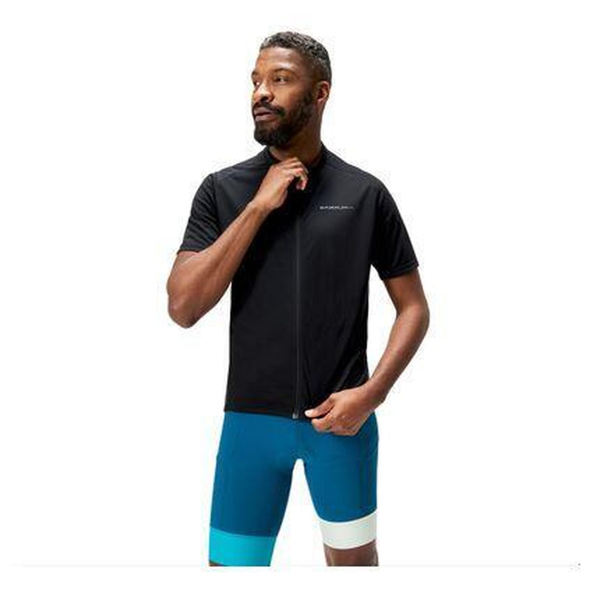 Endura - Maillot Manches Courtes Endura Loop Full Zip Noir - Maillot Manches Courtes - Noir - Decathlon