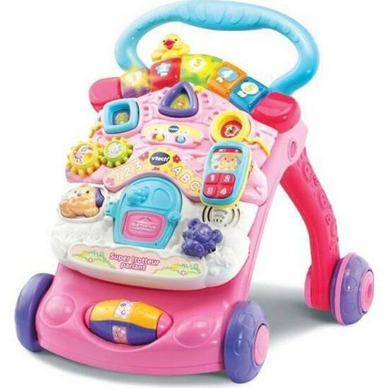 Cavalcabili Vtech Super Trotteur Parlant 2 En 1 Rose Rose