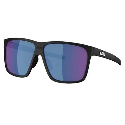 Bliz a001 zonnebril zwart - blauw spiegelglas