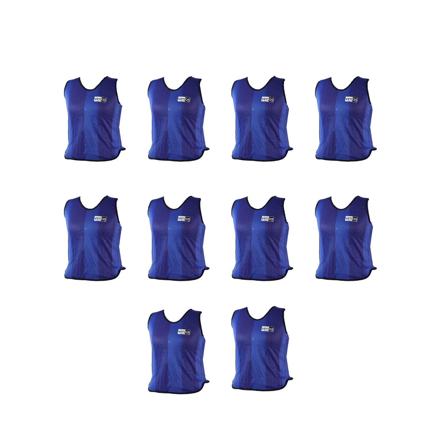 Conjunto de 10 Coletes de Competição Azuis 1/1
