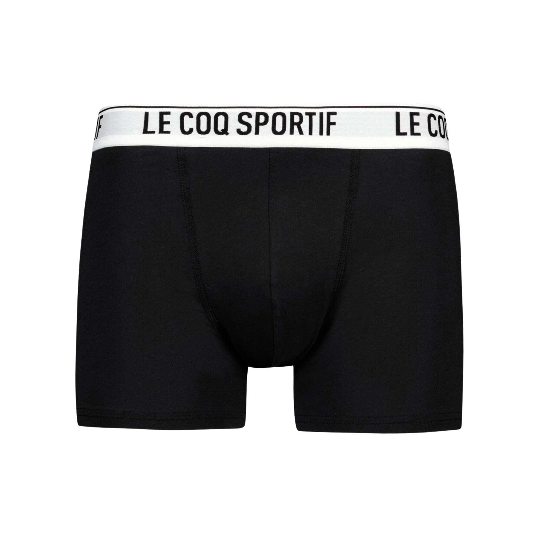 Le Coq Sportif - Boxer Le Coq Sportif Essentiels Ssvet (x2) - Caleçon - Noir - 42 M/l - Decathlon